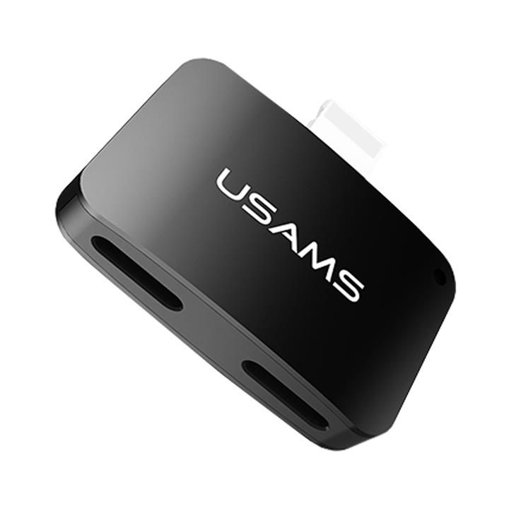 مبدل 2 پورت لایتنینگ به لایتنینگ یوسمز مدل2in1 مناسب برای آیفون Usams 2 ports Lightning To Lightning 2in1 For iPhone